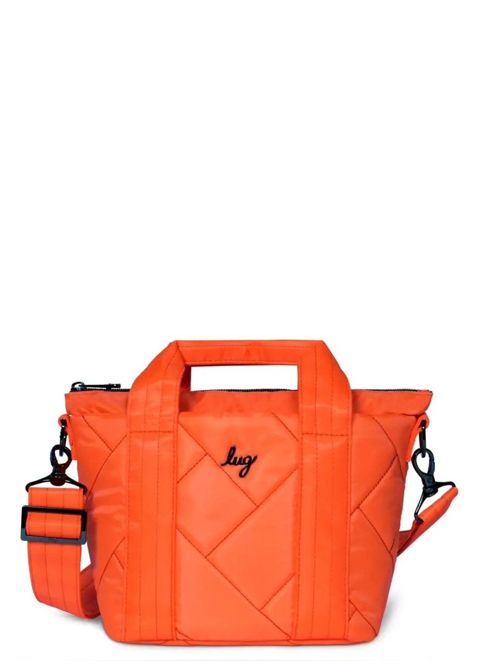 Lug Dory Mini Quilted Crossbody Bag in Orange